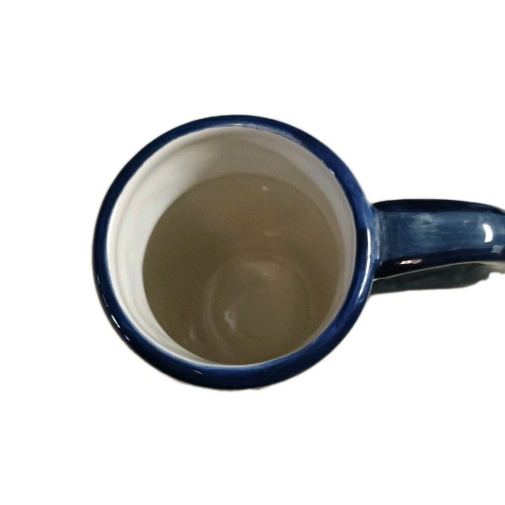 Certified International Flora Mug/Stein Pamela Gladding Floral Blue Trim 16oz - Picture 4 of 9